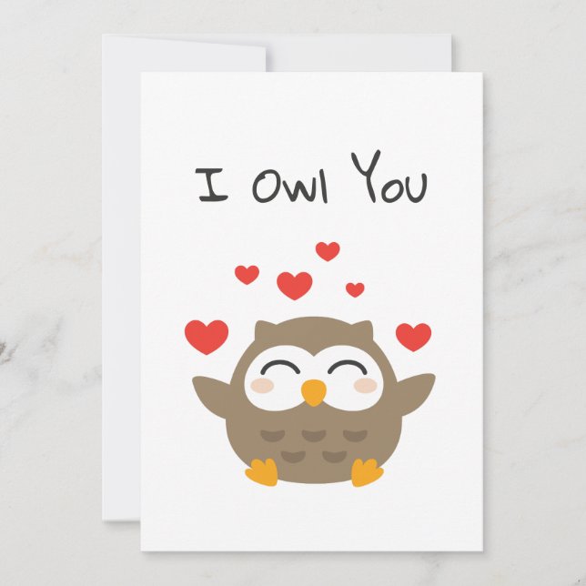 I Owl You Illustration (Front)
