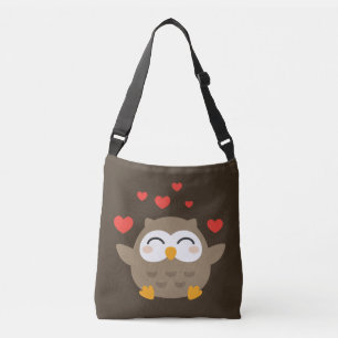 I Owl You Illustration Crossbody Bag