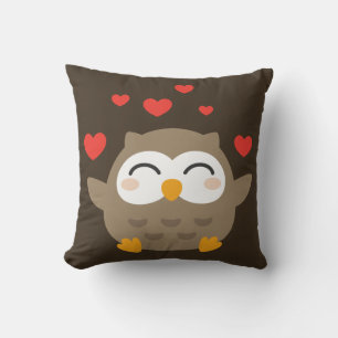I Owl You Illustration Cushion