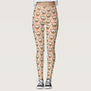 I Owl You Illustration Leggings