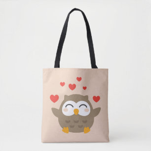 I Owl You Illustration Tote Bag