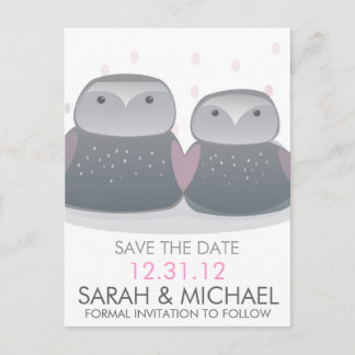 I owl you STD Announcement Postcard