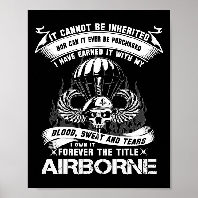 I Own-it Forever The Title Airborne Army Ranger Ve Poster (Front)