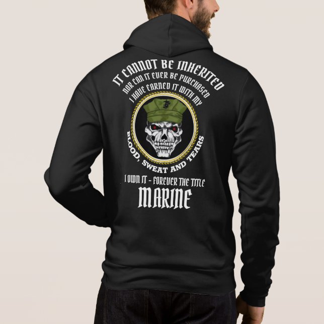 I OWN IT - FOREVER THE TITLE - MARINE HOODIE (Back)