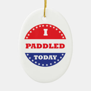 I Paddled Today Ceramic Tree Decoration