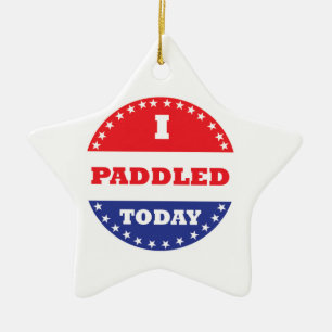 I Paddled Today Ceramic Tree Decoration