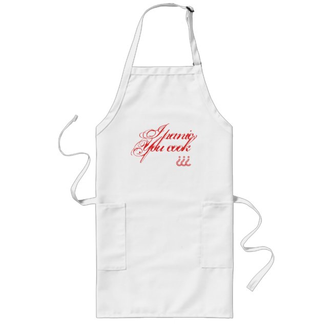 I panic, you cook long apron (Front)