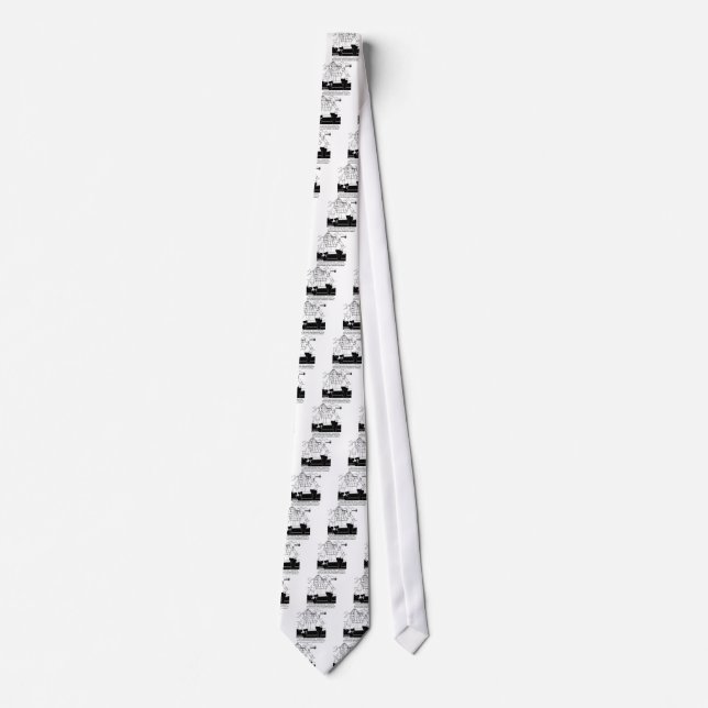 I Passed The Plumb Bob Test Tie (Front)