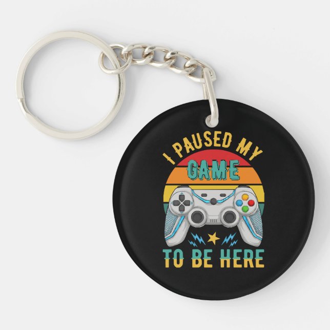 i paused my game key ring (Front)