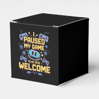 I Paused My Game To Be Here Welcome Gamer Gift Favour Box