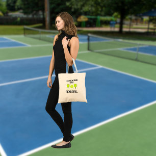 I paused my game to play pickleball tote bag