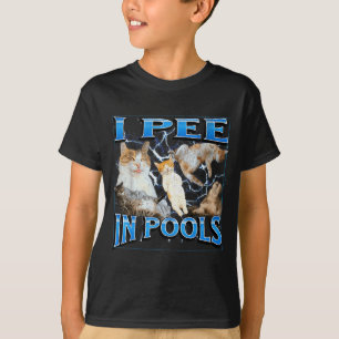 I Pee In Ols Funny Offensive Cat Meme Bootleg Grap T-Shirt