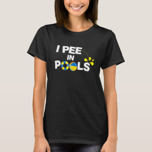 I Pee In Pools Beach People Peeing Humourous Swim T-Shirt