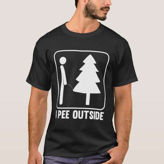 I Pee Outside Camg T-Shirt (Front)