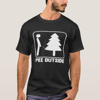 I Pee Outside Funny Camping T-Shirt_1 T-Shirt