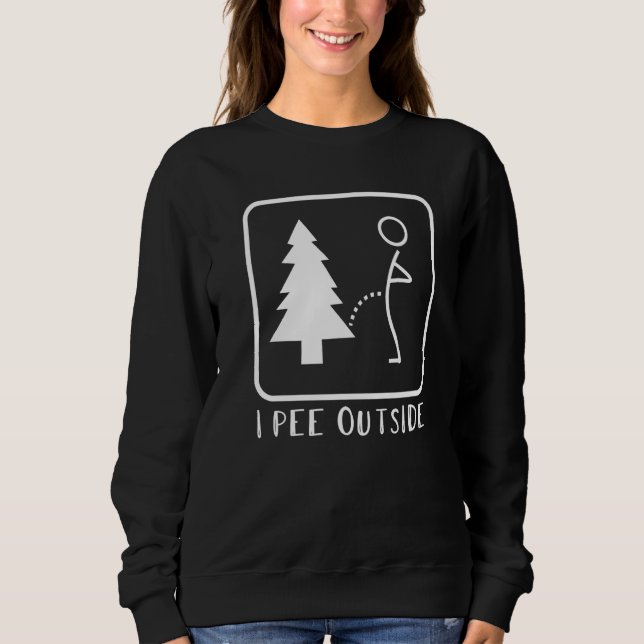 I Pee Outside Tshirt Funny Camping Premium (Front)