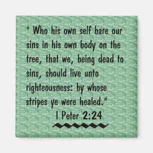 I Peter 2:24 scripture magnet