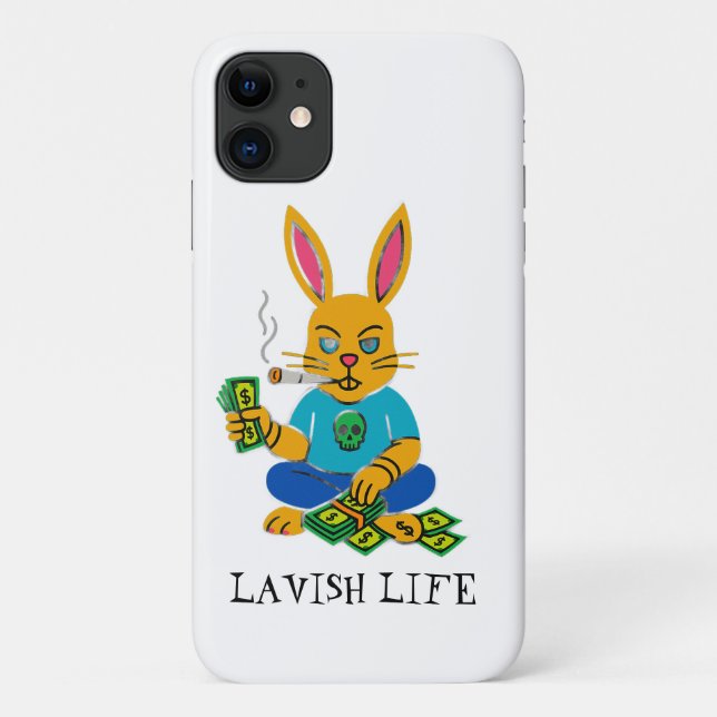 I Phone 11 Bad Bunny X Lavish Life Phone Case (Back)