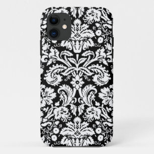 i Phone 5 Black Damask Pattern Case-Mate iPhone Case