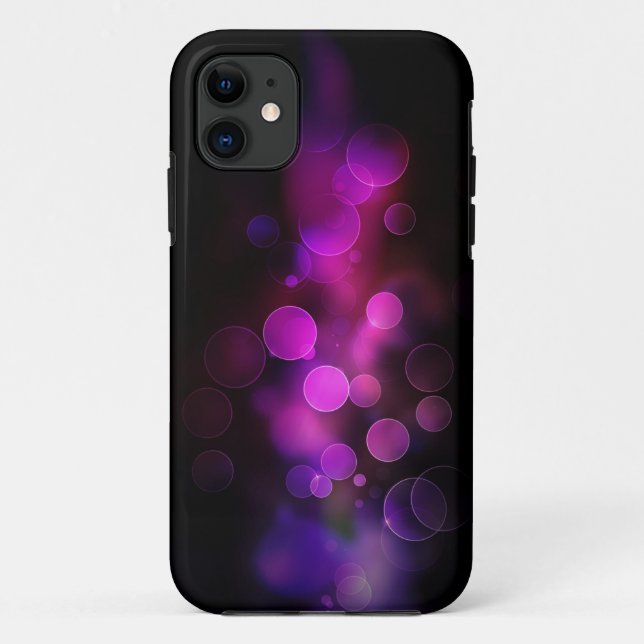 i-Phone 5 Case with Purple Circle Design (Back)