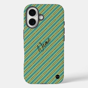 I phone Case Vertical green and yellow HAMbWG