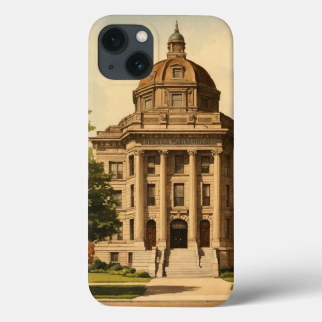 I PHONE COVER WITH HISTORYCAL PLACE (Back)
