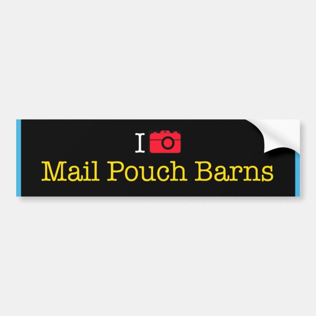 "I Photograph Mail Pouch Barns" bumper sticker (Front)