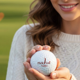 I Pick You Personalised Valentine's Day Golf Balls