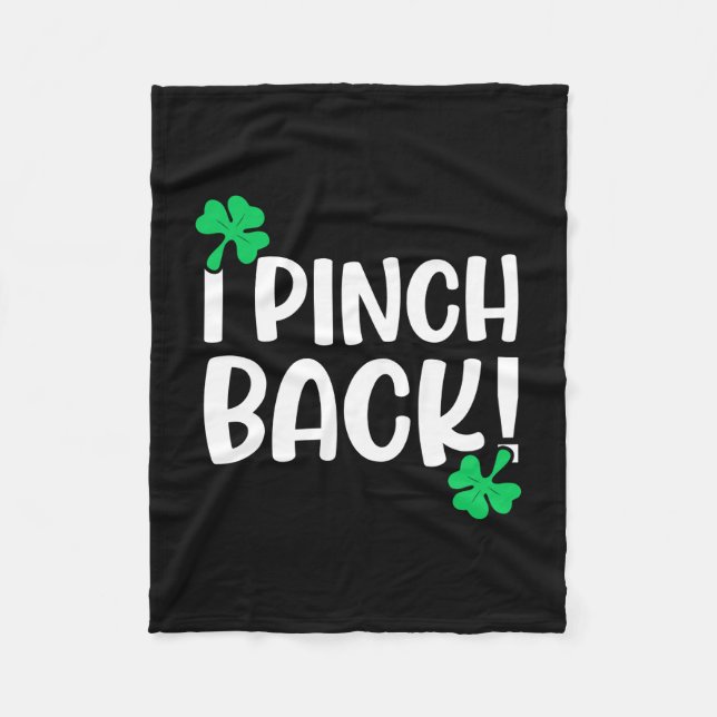I Pinch Back Fleece Blanket (Front)