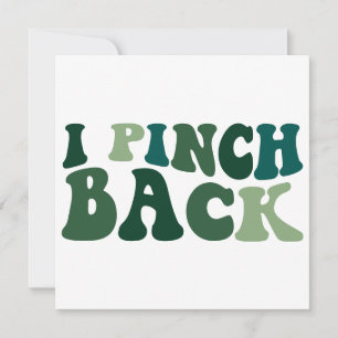 I Pinch Back Retro St. Patrick’s Day PNG/SVG Holiday Card