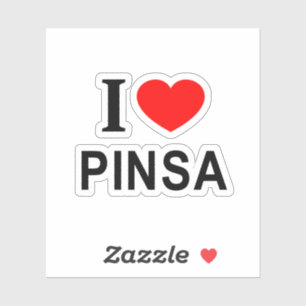 I ❤️ PINSA I LOVE PINSA I HEART PINSA Vinyl