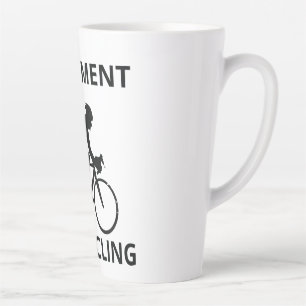 I plan on cycling when i retire latte mug