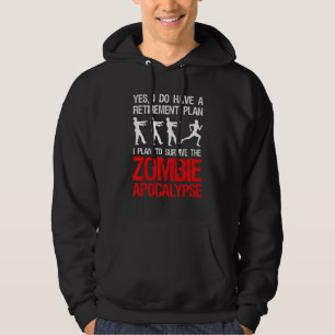I Plan To Survive The Zombie Apocalypse Runner Hoodie