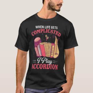 I Play Accordion  Accordions Player Musician Graph T-Shirt