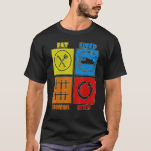 I Play At The Foosball Table Real Men Dont Spin 3 T-Shirt