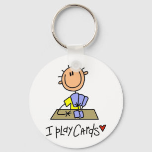 I Play Cards Tshirts and Gifts Key Ring