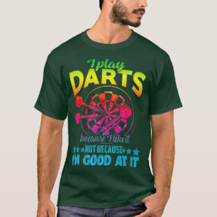 I Play Darts Darting Vintage Funny Dart Player T-Shirt