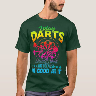 I Play Darts Darting Vintage Funny Dart Player T-Shirt