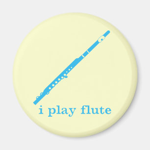 I Play Flute Magnet