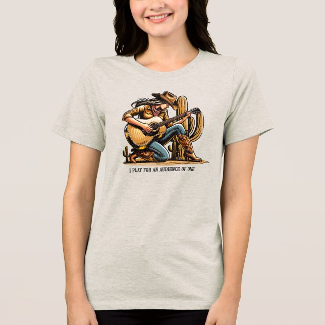 I Play for An Audience of One Tri-Blend Shirt (Front)