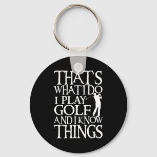 I Play Golf Funny Golf Quote Shop Uni-adults &amp; Key Ring