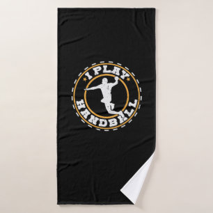 I play handball bath towel