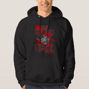 I Play Heavy Metal, Funny French Horn Player1 Hoodie