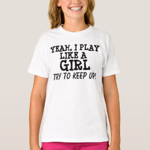 I play like a girl, T-shirts, kids T-Shirt