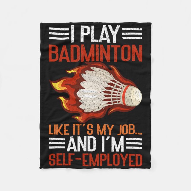 I Play Like It's My Job And I'm Self-employed Funn Fleece Blanket (Front)