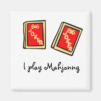 I Play Mahjong Magnet