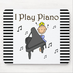 I Play Piano T-shirts and Gifts Mouse Pad