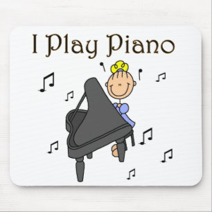 I Play Piano T-shirts and Gifts Mouse Pad