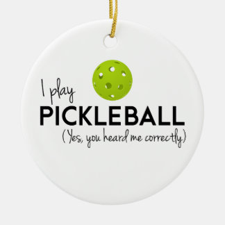 I Play Pickleball Ceramic Tree Decoration