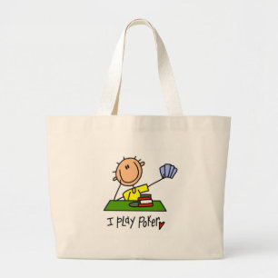 I Play Poker Tshirts and Gifts Large Tote Bag